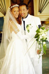 Das Brautpaar: DJ BoBo und Nancy