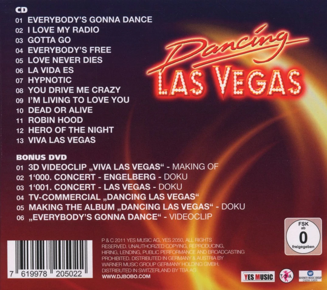 Dancing Las Vegas – Rückseite