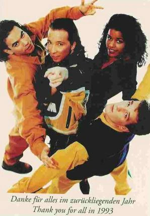 Autogrammkarte DJ BoBo & Crew – Mega Dance Tour 1994