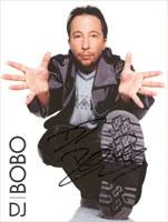 Autogrammkarte DJ BoBo – Mystasia Tour 1999, Motiv 1