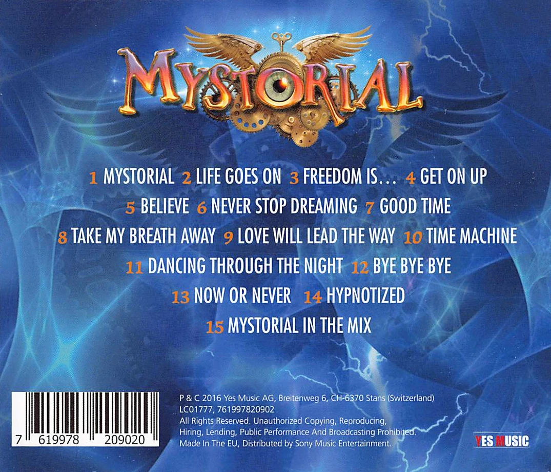 Mystorial – Rückseite