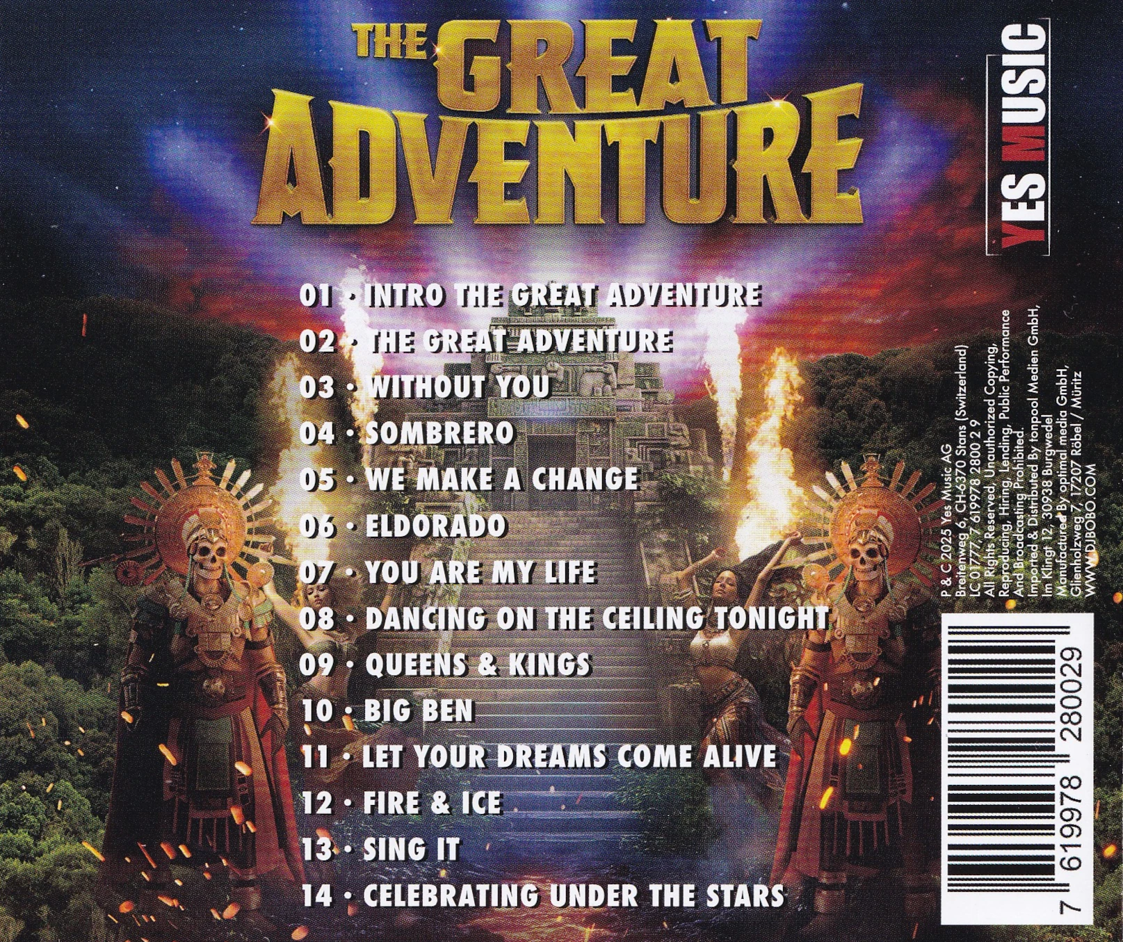 The Great Adventure – Rückseite