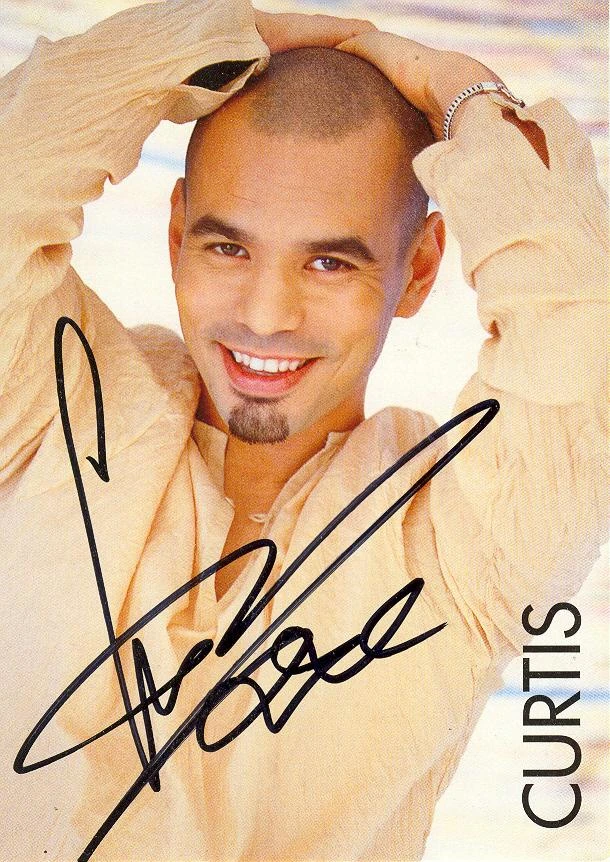Autogrammkarte Curtis – Circus Tour 2014